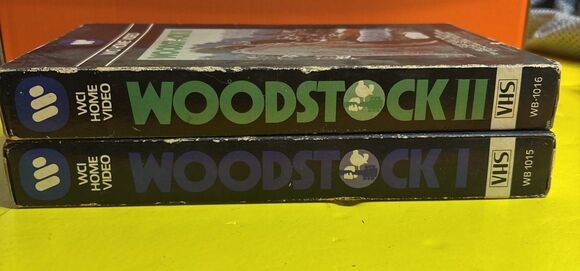 Woodstock vhs 1&2 Warner WCI Big Box 1979 rare vhtf